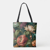 Viktorianisch gestrichene Blume Tasche (Rückseite)