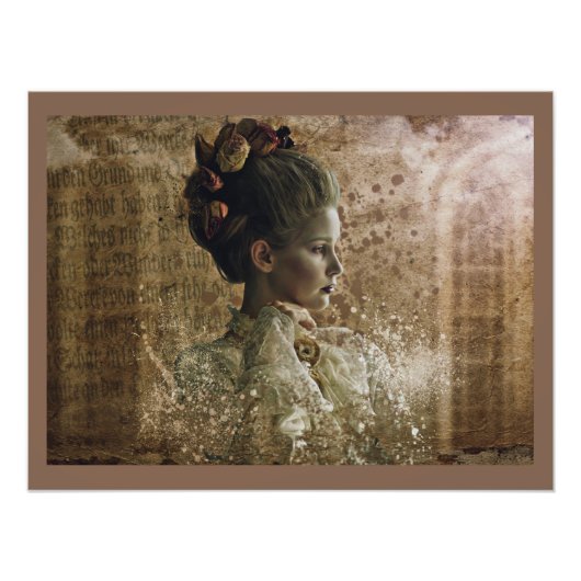 Viktorianisch Ghost Lady-in-Gewartet Fotodruck (Vorne)