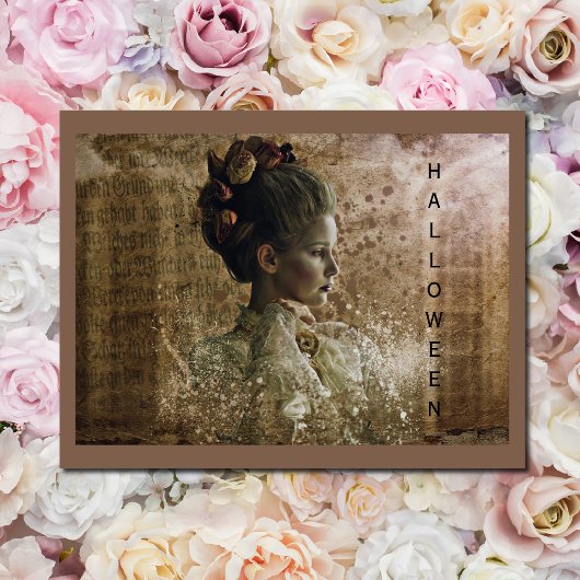 Viktorianisch Ghost Lady-in-Gewartet Karte