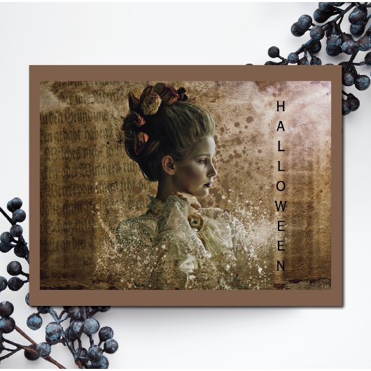 Viktorianisch Ghost Lady-in-Gewartet Karte