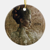 Viktorianisch Ghost Lady-in-Gewartet Keramik Ornament (Vorne)