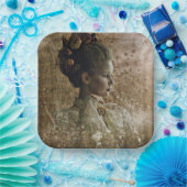 Viktorianisch Ghost Lady-in-Gewartet Pappteller (Party)