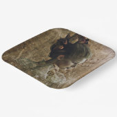 Viktorianisch Ghost Lady-in-Gewartet Pappteller (Gewinkelt)