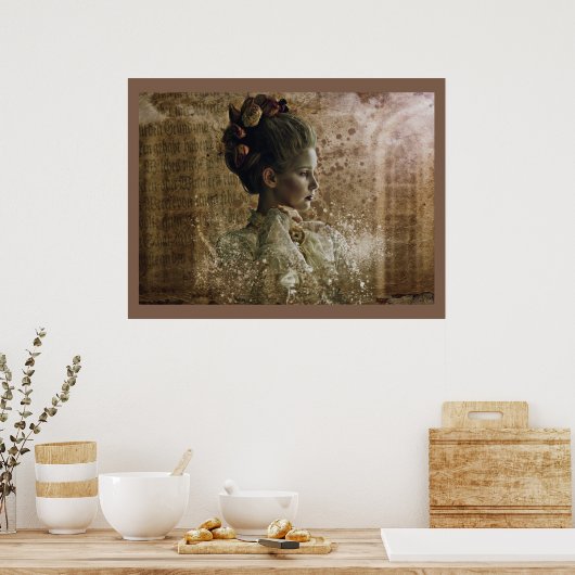 Viktorianisch Ghost Lady-in-Gewartet Poster (Küche)