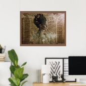 Viktorianisch Ghost Lady-in-Gewartet Poster (Heimbüro)