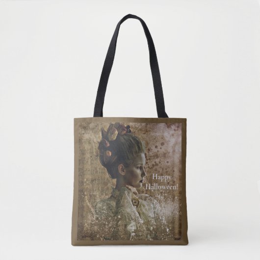 Viktorianisch Ghost Lady-in-Gewartet Tasche (Vorderseite)