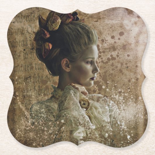 Viktorianisch Ghost Lady-in-Gewartet Untersetzer (Vorderseite)