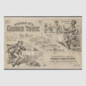 Viktorianisch Ginger Tonic Poster Ad-Craft Seidenpapier (Vorderseite)