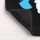 Viktorianisch Girl Silhouette Cameo Mousepad (Ecke)