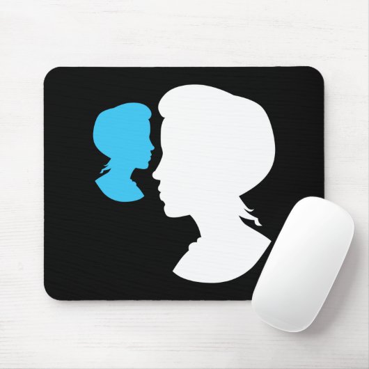 Viktorianisch Girl Silhouette Cameo Mousepad (Mit Mouse)