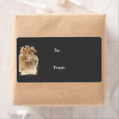 Viktorianisch Girls Black Vintage Weihnachtsgesche (Insitu)