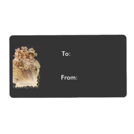 Viktorianisch Girls Black Vintage Weihnachtsgesche