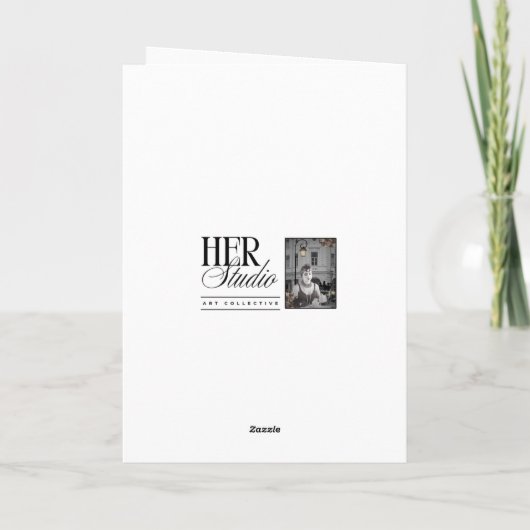 Viktorianisch Girls Gebäude a Snowman Karte (Rückseite)