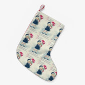 Viktorianisch Girls Vintage Weihnachtszeit Strumpf Kleiner Weihnachtsstrumpf (Vorderansicht (hängend))