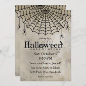 Viktorianisch Goth Spiderweb Einladung (Vorne/Hinten)