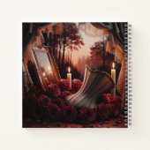 Viktorianisch Gothic Boudoir Corset Mirror Rote Ro Notizblock (Rückseite)