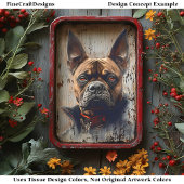 Viktorianisch Gothic Bulldog Dog Vampire BV8 Decou Seidenpapier