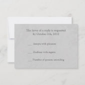 Viktorianisch Gothic Cameo Wedding RSVP Karte (Rückseite)