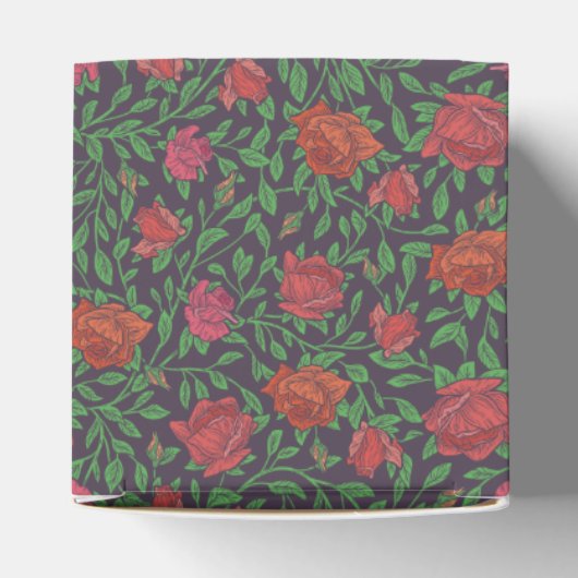 Viktorianisch Gothic Perfect Red & Fuchsia Rose Geschenkschachtel (Oben)