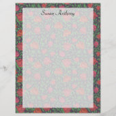 Viktorianisch Gothic Perfect Red & Fuchsia Rose Pa (Vorderseite)