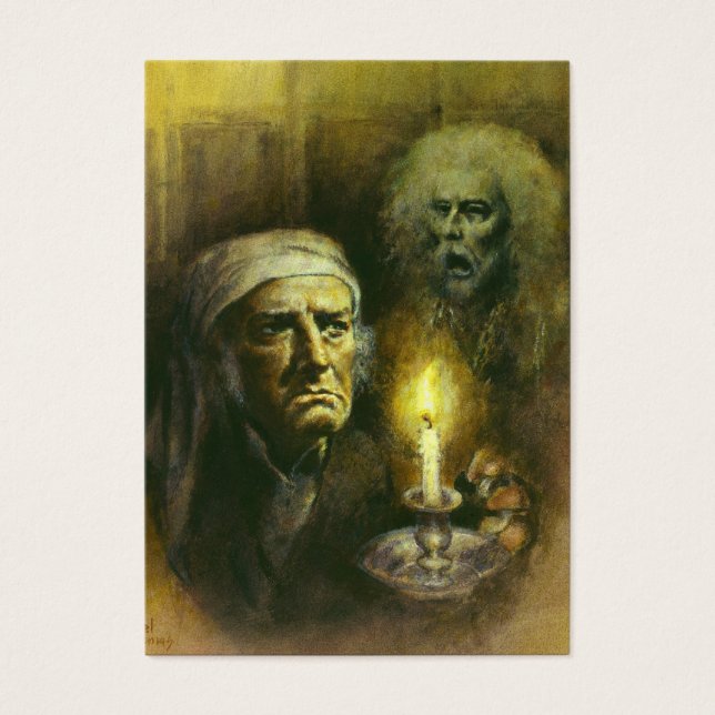Viktorianisch Gothic Scrooge ACEO Business Card (Vorderseite)