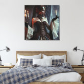 Viktorianisch Gothic Steampunk Elegant Lady Leinwanddruck (Insitu (Schlafzimmer))