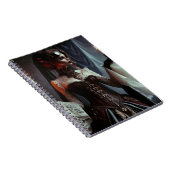 Viktorianisch Gothic Steampunk Elegant Lady Notizblock (Rechte Seite)