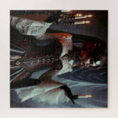 Viktorianisch Gothic Steampunk Elegant Lady Puzzle (Horizontal)