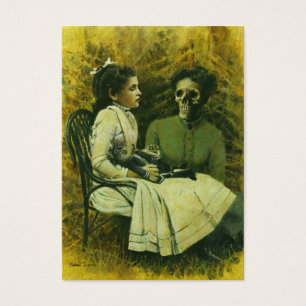Viktorianisch Gothic Werewolf Girl ACEO Business C