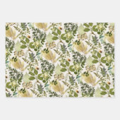 Viktorianisch gotische Botanicals Forest Glam Geschenkpapier Set (Vorderseite 2)