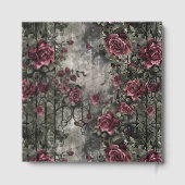 Viktorianisch Gotische Gartenmuster Rose Muster Gästebuch (Rückseite)