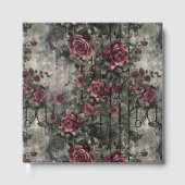 Viktorianisch Gotische Gartenmuster Rose Muster Gästebuch (Vorderseite)