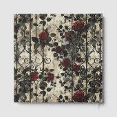 Viktorianisch Gotische Gartenmuster Rose Muster Gästebuch (Rückseite)