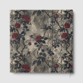 Viktorianisch Gotische Gartenmuster Rose Muster Gästebuch (Rückseite)