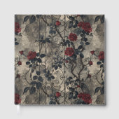 Viktorianisch Gotische Gartenmuster Rose Muster Gästebuch (Vorderseite)