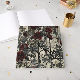 Viktorianisch Gotische Gartenmuster Rose Muster Gästebuch