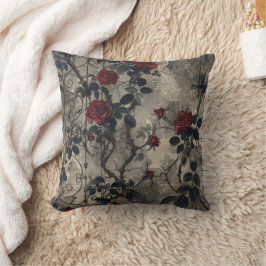 Viktorianisch Gotische Gartenmuster Rose Muster Kissen