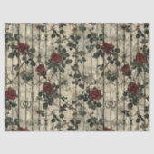 Viktorianisch Gotische Gartenmuster Rose Muster Seidenpapier (Vorderseite)