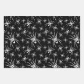 Viktorianisch gotisches Schwarz-Weiß-Goulish Geschenkpapier Set (Vorderseite 2)