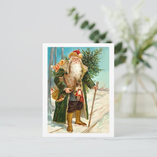 Viktorianisch Green Velvet Weihnachten Weihnachtsm (Stehend Vorderseite)