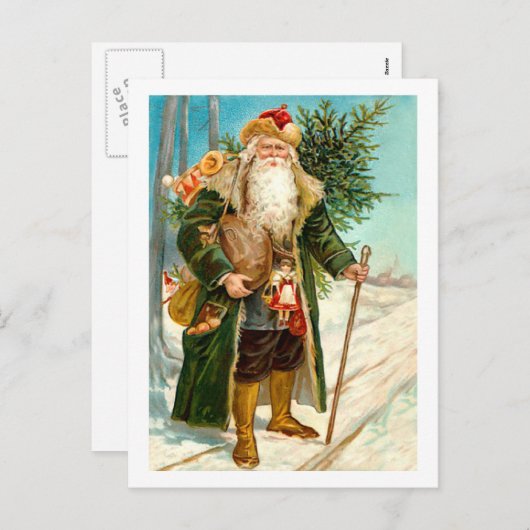 Viktorianisch Green Velvet Weihnachten Weihnachtsm (Vorne/Hinten)