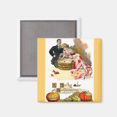 Viktorianisch Halloween Couple Magnet (Vorderseite/Rückseite)