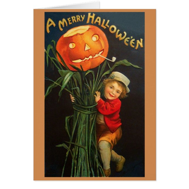 Viktorianisch Hallowe'en Grußkarte (Vorne)
