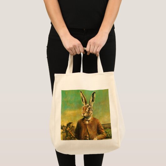Viktorianisch Hare Tote Bag Tragetasche (Vorderseite (Produkt))