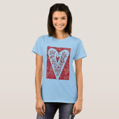 Viktorianisch Heart Lace T - Shirt (Vorne ganz)