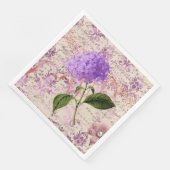 Viktorianisch Hydrangea Ephemera Decoupage Serviette (Ecke)