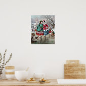 Viktorianisch Ice Skaten Scene Poster (Küche)