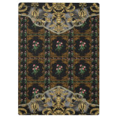 Viktorianisch-II-Lashers-Elegantes floral-Monogram Klemmbrett (Rückseite)