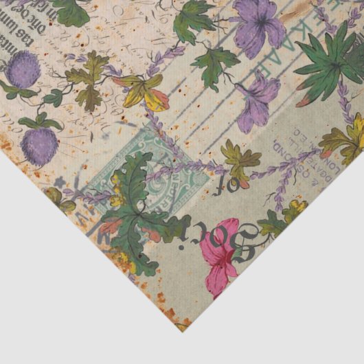Viktorianisch Inspiriert Junk-Journal Seidenpapier (Ausschnitt)