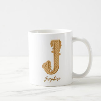 Viktorianisch J Anfangsname Coffee Tasse